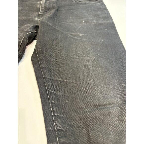 Saint Laurent Paris D02 Slim Fit Jeans in Washed Black - Picture 4 of 8